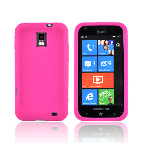 Samsung Focus S i937 Silicone Case - Hot Pink