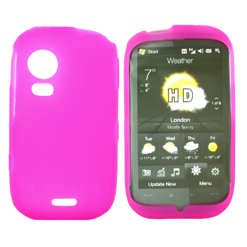 Samsung Instinct HD M850 Silicone Case, Rubber Skin - Hot Pink