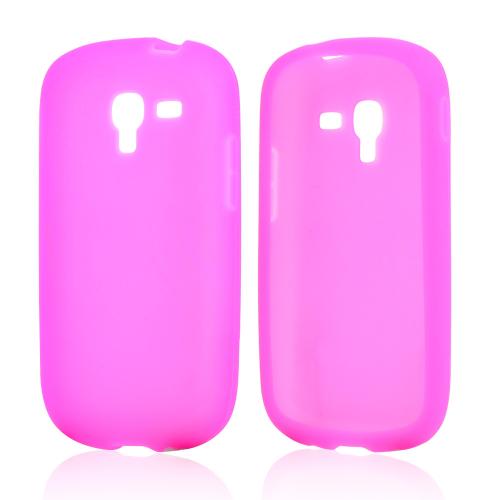 Hot Pink Silicone Skin Case for Samsung Galaxy Exhibit