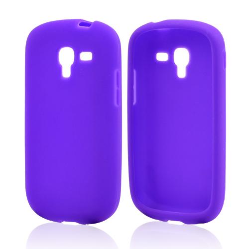 Purple Silicone Skin Case for Samsung Galaxy Exhibit