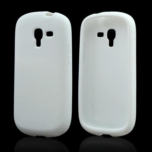 White Silicone Skin Case for Samsung Galaxy Exhibit