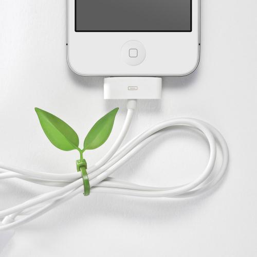 Fred & Friends Leaf Keepers - Deciduous Desktop Organaizers (Packed 12 Leafy Cable Ties)