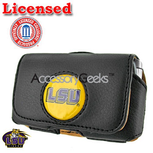 College LSU Tigers Horizontal Cell Phone Team Pouch