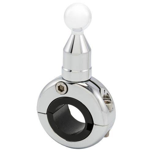 Arkon Chrome Motorcycle Handlebar Mounting Pedestal - (New version with 17mm swivel ball)