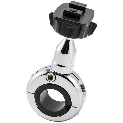 Arkon Chrome Motorcycle Handlebar Mounting Pedestal with SBH Head - (MC2C + SP-SBH-KIT)