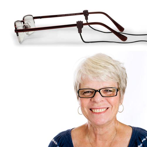 Kikkerland Handy Eyeglass Strap - Hands Easily Slide Onto The Arms of Glasses