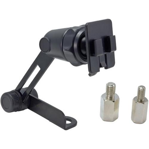 Arkon Black Motorcycle Mirror Mount with Adjustable Arm and Swivel Ball Joints