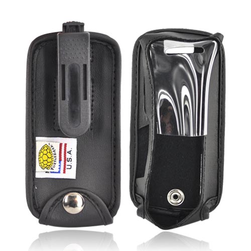 Original TurtleBack Premium Motorola Clutch i465 Leather Case w/ Swivel Clip - Black Original TurtleBack Premium Motorola Clutch i465 Leather Case w/ Swivel Clip - Black