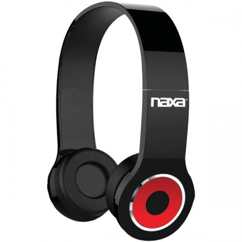 NAXA NE-932 BK Bluetooth(R) Wireless Headphones (Black)