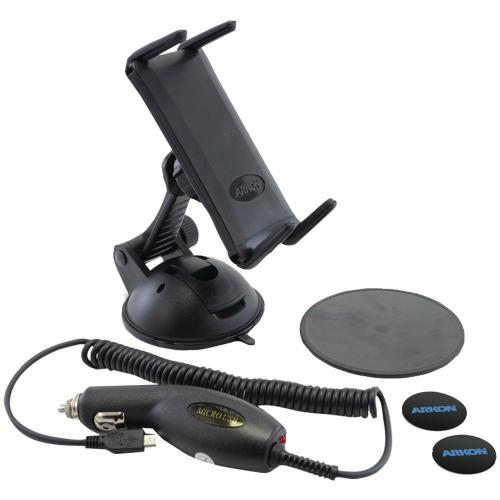 Arkon Black INTELLIGRIP Android Programmable NFC Powered Car Dock Bundle
