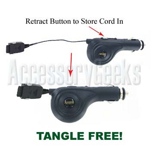 Retractable Car Charger for Sanyo (8100 Type)