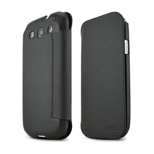 MobC Black Samsung Galaxy S3 C.Pocket Hard Cover Diary Case w/ Suede Interior & ID Slots MobC Black Samsung Galaxy S3 C.Pocket Hard Cover Diary Case w/ Suede Interior & ID Slots