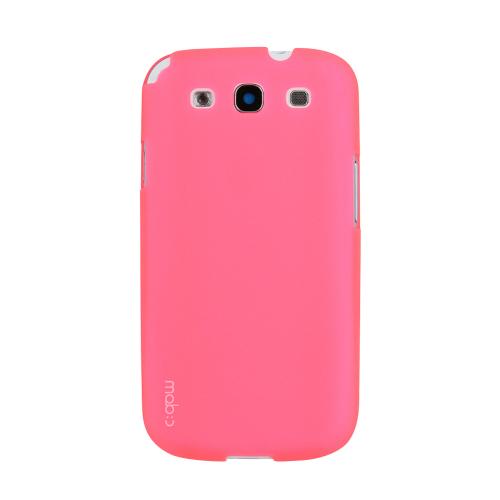 MobC Baby Pink Samsung Galaxy S3 Matte Hard Case Cover; Perfect fit as Best Coolest Design Plastic Case