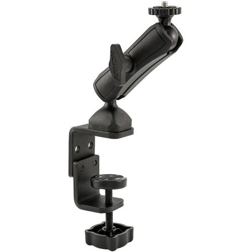 Arkon Black Robust Mount Series - Heavy-Duty C-Clamp Mounting Pedestal with 1/4"-20 Camera Head