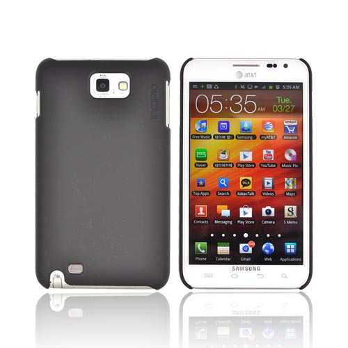 Original Incipio Feather Samsung Galaxy Note Ultra-Thin Rubberized Hard Case, SA-248 - Black