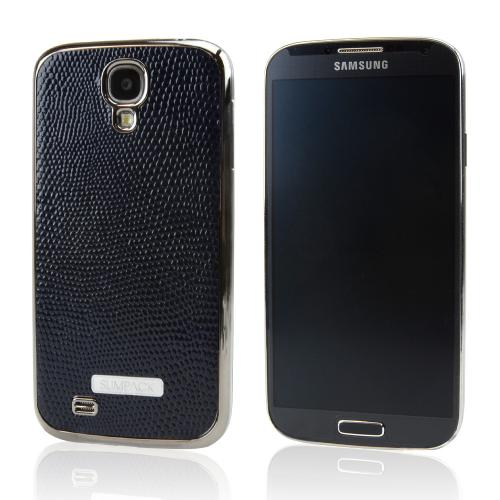Slimpack Navy Samsung Galaxy S4 leather textured battery door case