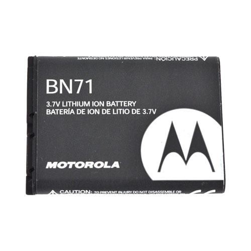 Original Motorola Barrage V860 Standard Replacement Battery, BN71 - Black (1170 mAh)