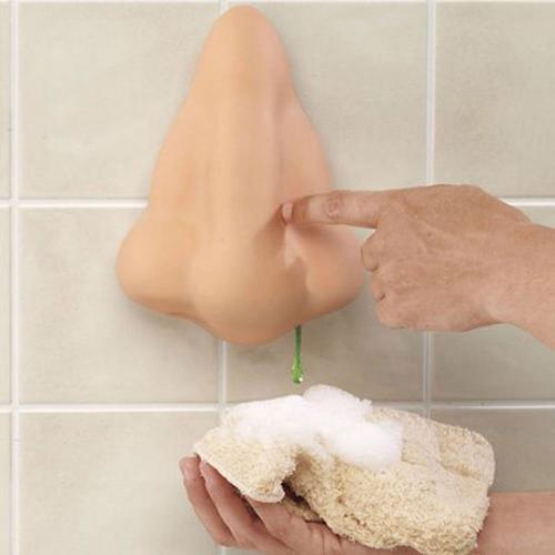 Nose Shaped Gel Soap Dispenser w/ Suction Cup