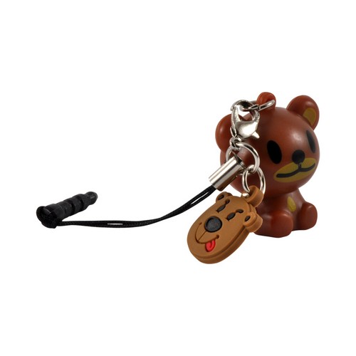 Brown Bear Universal 3.5mm Light Up Headphone Jack Stopple Charm