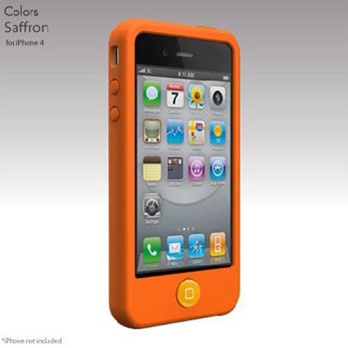 Original SwitchEasy Apple iPhone 4 Colors Silicone Case, SW-COL4-O - Saffron