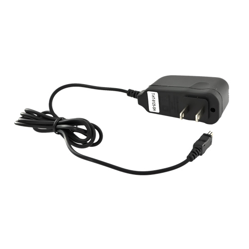 Universal Travel Mini USB AC Wall Charger- Black