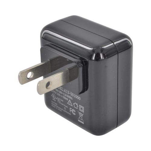 Universal Micro USB Detachable Travel Charger - Black
