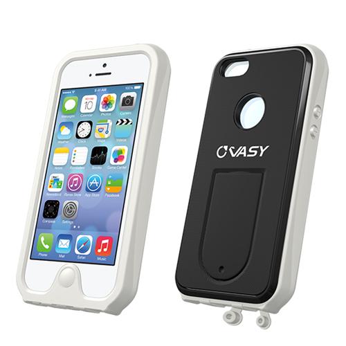 VASY White Apple iPhone 5/5S Waterproof/ Dustproof/ Dirt Proof Protective Hard Case w/ Kickstand & Lanyard - Perfect Alternative to LifeProof!